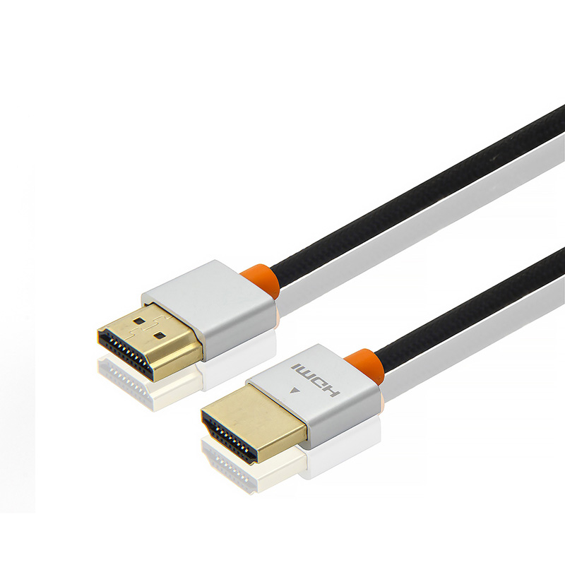 HDMI A-A細線 鋁殼不帶IC-黑色編網細線